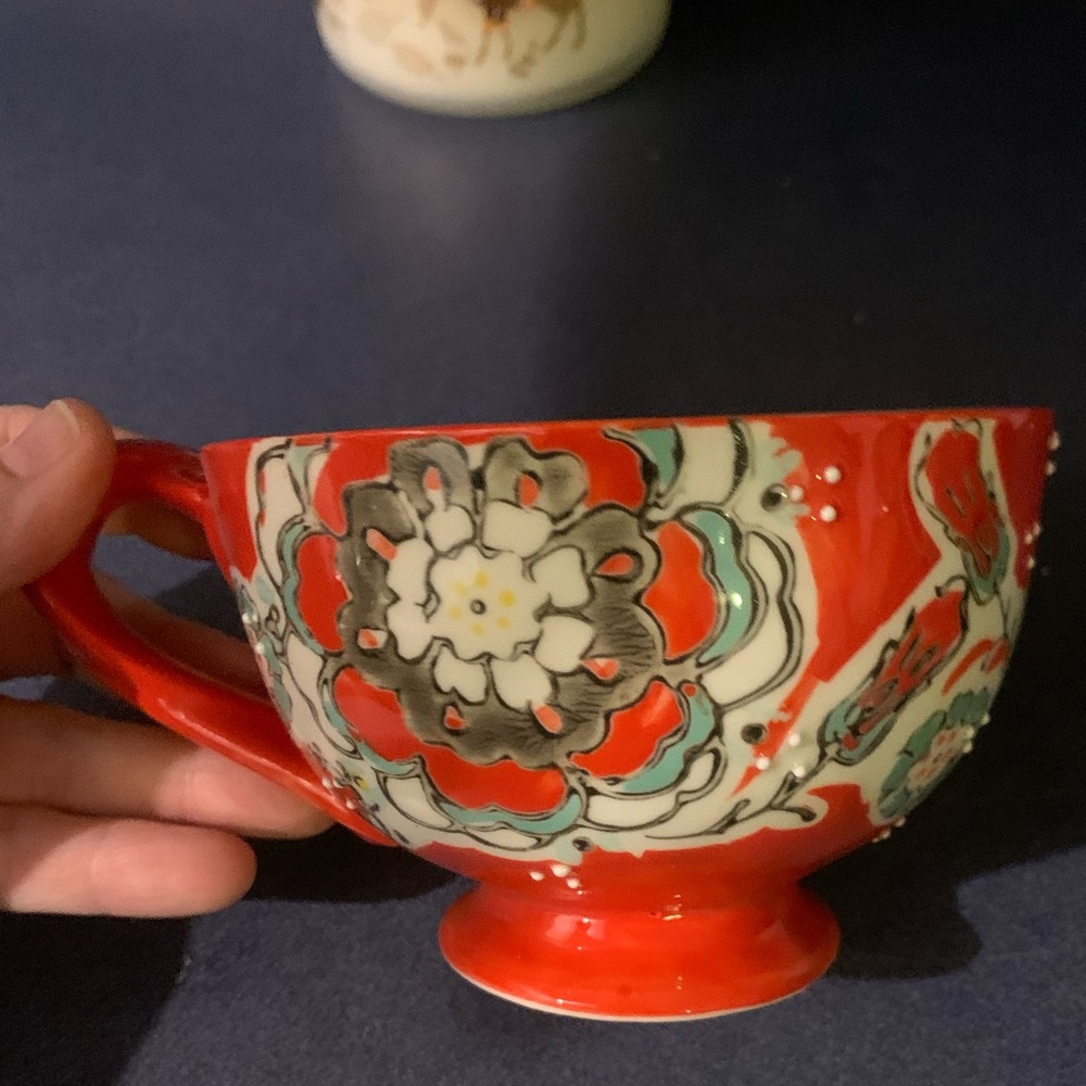 Anthropologie Floral Mug/Tea Cup